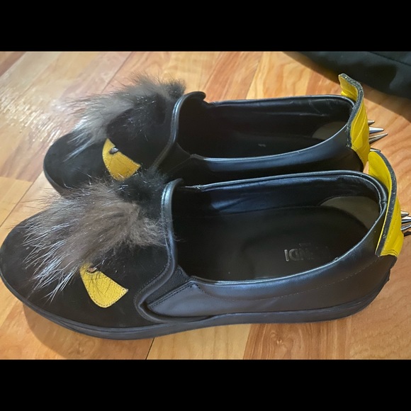 Fendi Monster Fur Slip On Loafer main image 9
